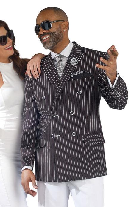 pinstripe sport coat