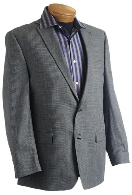 Gray Designer Classic Tweed houndstooth Sports Jacket Wool