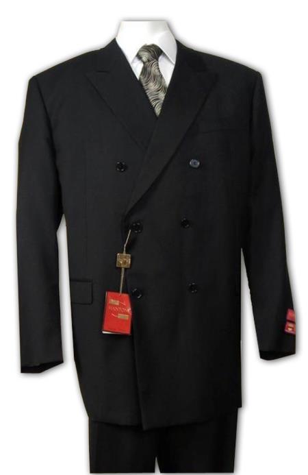 #J7302 Double Breasted Suit Jacket + Pleated Slacks Pants Su