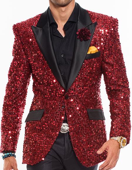 mens green glitter jacket for st patricks day