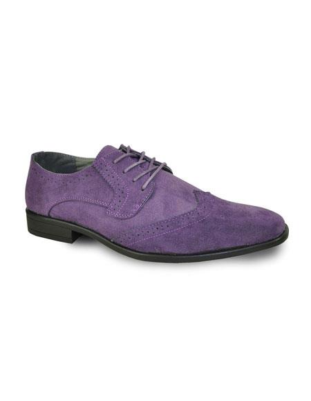 purple tuxedo shoes
