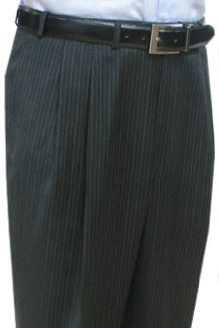 double reverse pleated trousers