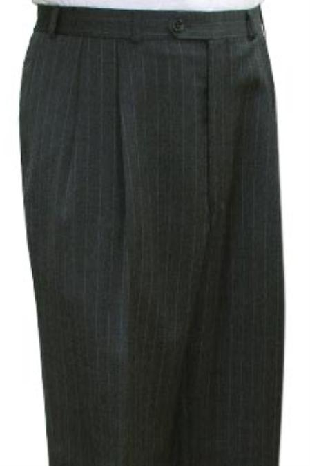 grey trousers with black stripe