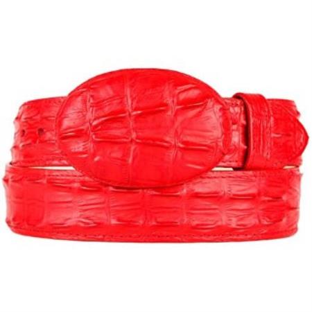  Western Style Belt red color shade Gator Print (Imitation)