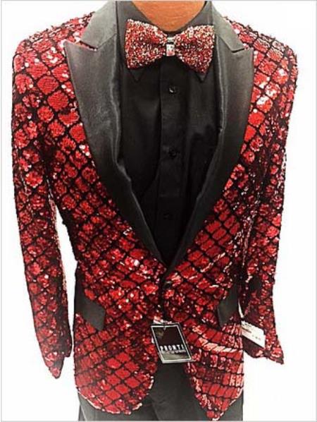 Men's Unique Shiny Fashion Prom Flashy Fashion Sequin Blazer