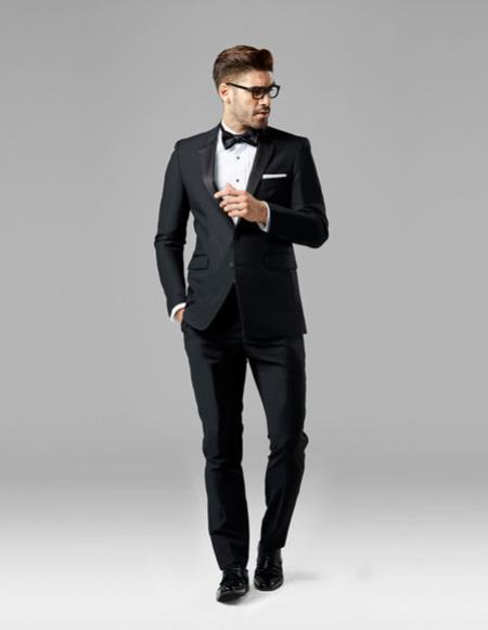 #J38433 Men's Black best Suit buy one get one suits free Sui