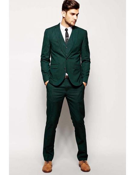 Men's Beach Wedding Attire Suit for Men Menswear Green $199