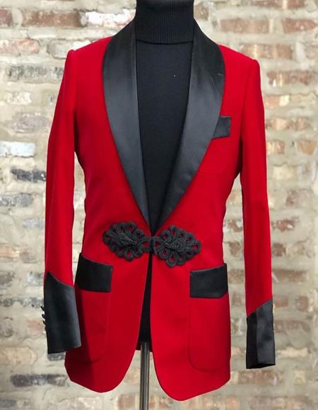 mens red dinner jacket