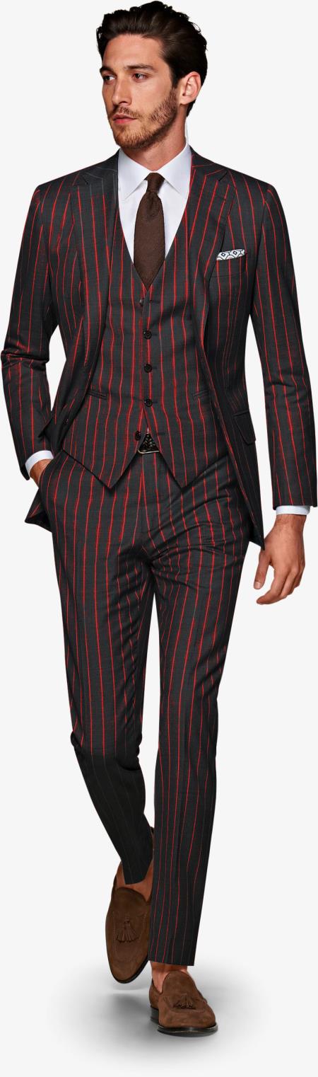 1940s Suit Men Suit Vinatge Suit David Beckham Blue Vinatge 