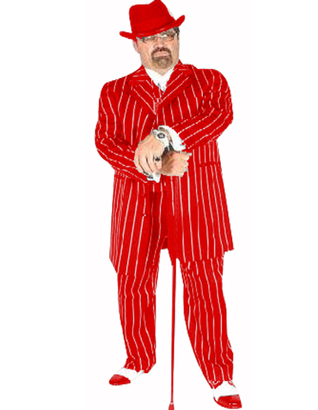 red and white pinstripe pants