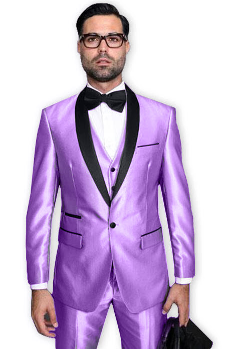 lavender purple tuxedo