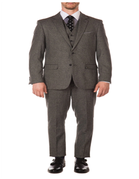 1920s 1910s Peak Blinder Custom Vested Suit Vintage Slim Fitted Blazer and Pants and Vest Grey