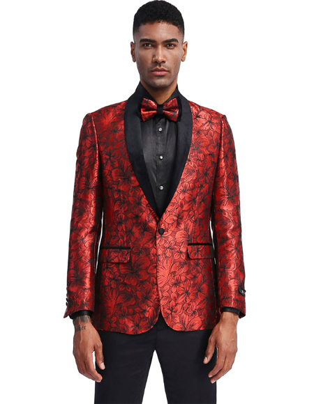 red black prom suits