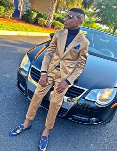 Men's Shiny Flashy Gold Suit Perfect for Prom