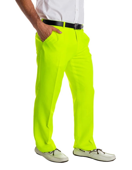 yellow dress pants