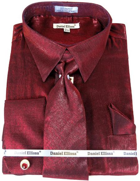 mens wine dress shirt