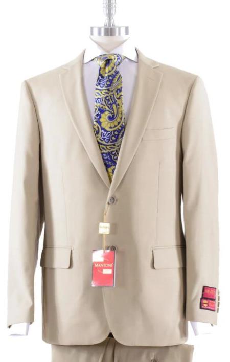 Solid Khaki Suit