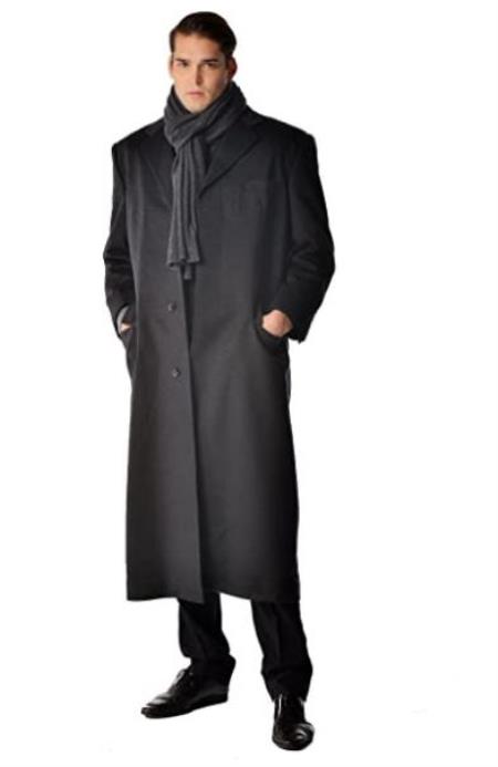#J48024 Mens Long Mens Dress Topcoat - Winter coat - Overco