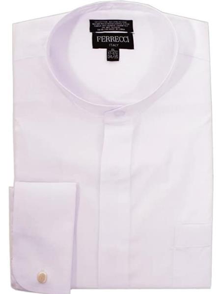 Mens Big and Tall Shirts White - Full Circle Tab