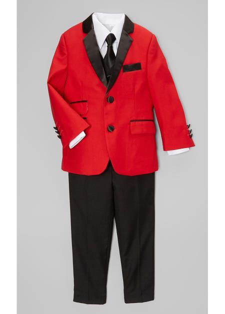 Suit For Teenager Red