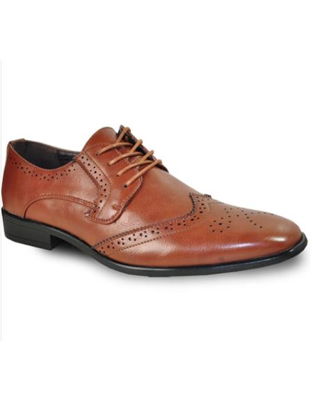 Product#J50250 Men's Wide Width Dress Shoe Brown
