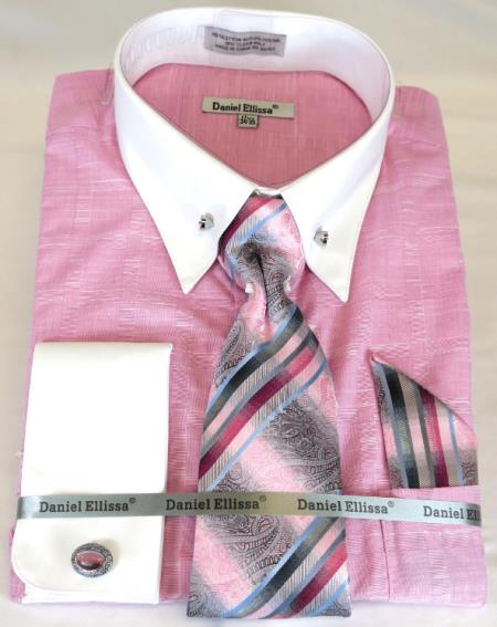 mens dress shirt rose