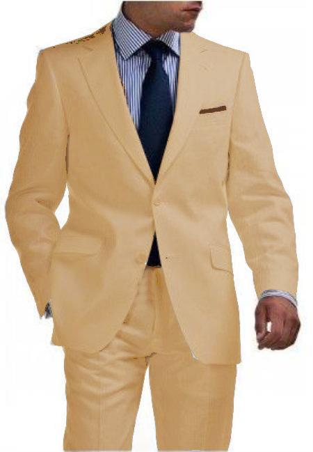 Mens Khaki Suit