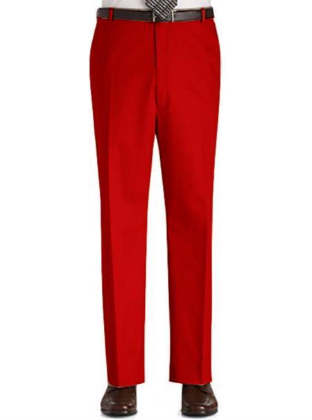 Mens Red Dress Pants