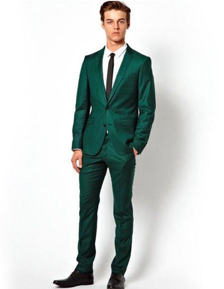 Green Groomsmen Suit