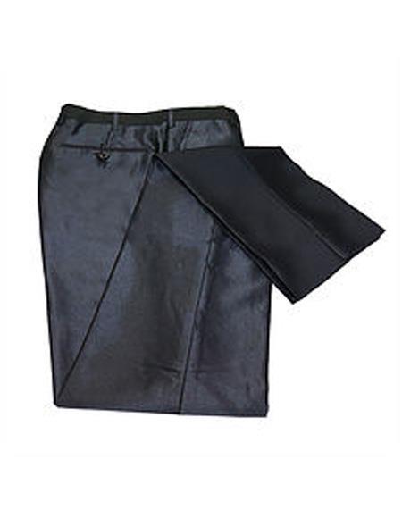 Mens Black Slim Fit Pants - Tapered fitted Black Dress Slacks