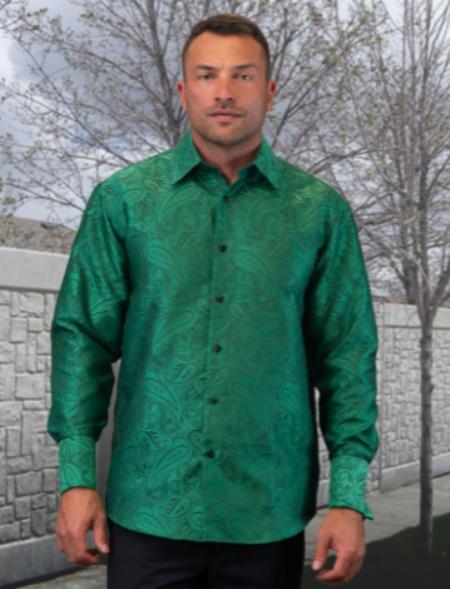 Mens Floral Shirt - Paisley Casual Shirt