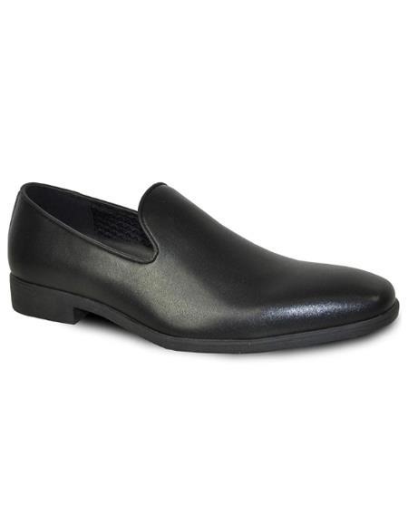 Men's Black Matte Tuxedo Shoes