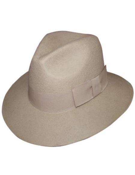 1930s Mens Hats For Sale - 1930s Fedora Khaki - Wool