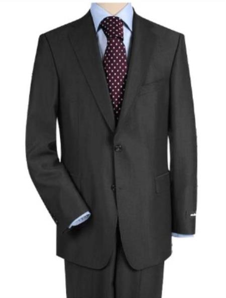 Product#JA56233 48 Short Suit - Mens Charcoal Gray Suits 48s