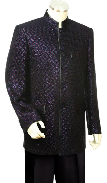 Flashy Mens Suit - Flashy Tuxedo Black