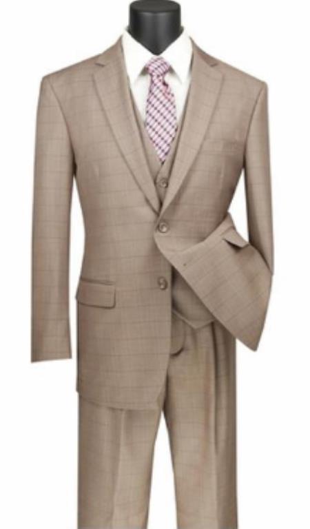 Budget Suits - Affordable Mens Suits - Tan