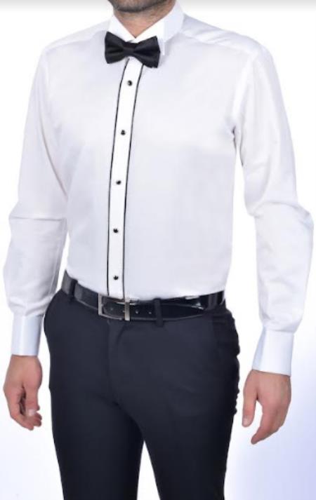 Mens Tuxedo Dress Shirt - Groom Shirt