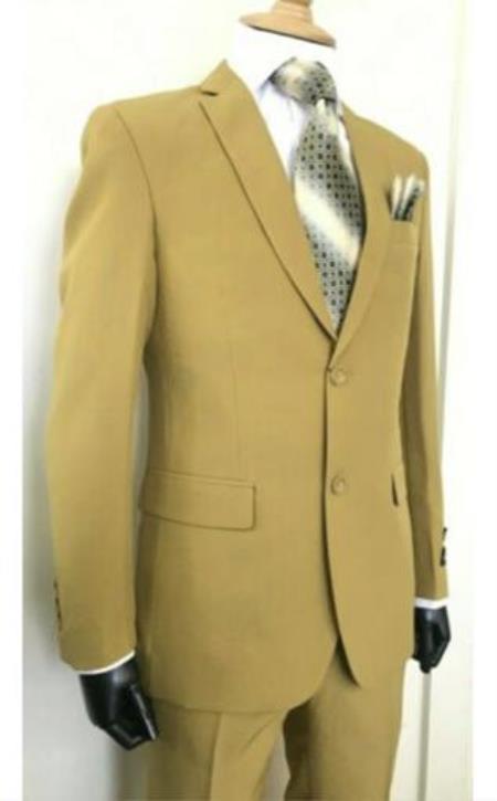 Mens Fall Suit Colors Dark Tan