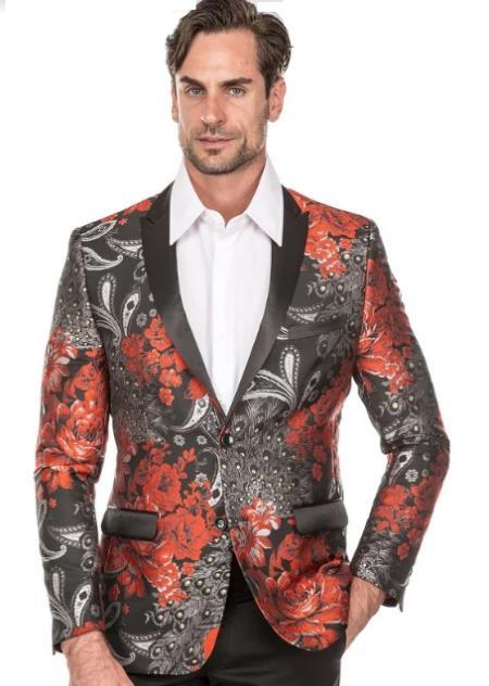 Mens Red Tuxedo Jacket - Red Dinner Jacket