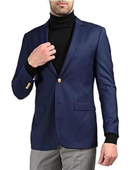 Navy Big and Tall Blazer