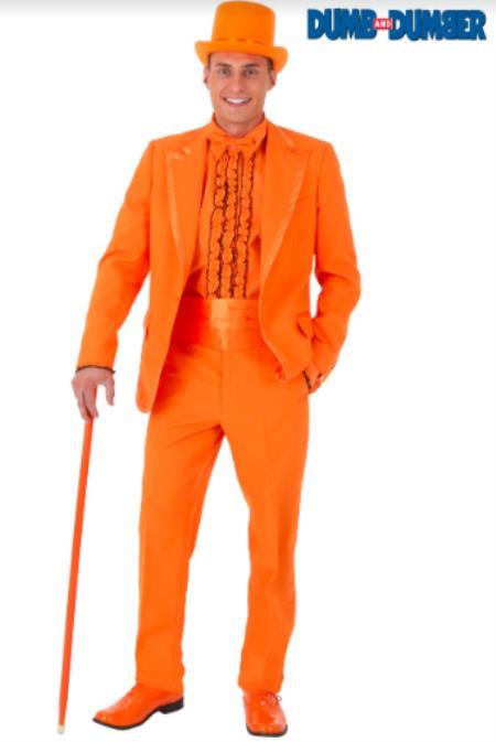 Product#JA59722 Mens Orange Tuxedo With Pants - Orange Prom