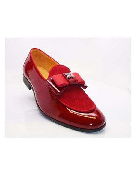 Tuxedo Shoes - Formal Wedding Shoes - Dress Prom Shoes Red