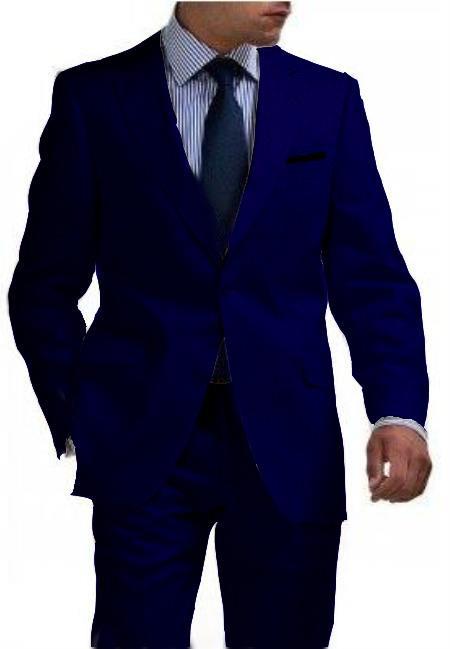 Mens Lightweight Suit - Summer Dress Suits Navy Blue