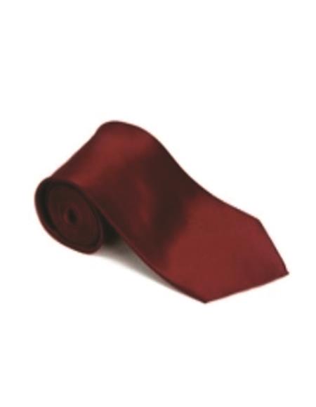 Corbatas Para Hombres - Burgundy Tie