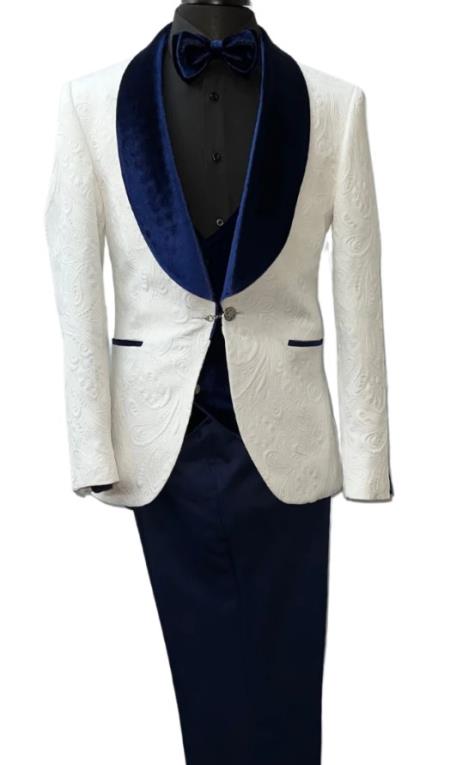 Turkish Suit Blue and White