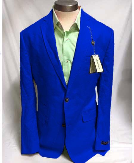 Mens Linen Blazer - Navy Linen Sport Coat - Summer Blazer