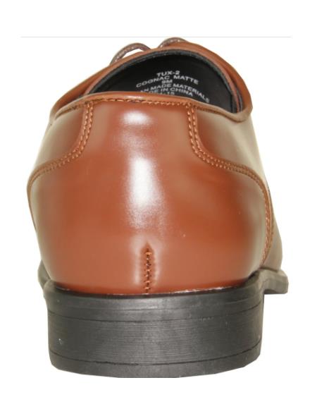 Men's Wide Width Dress Shoe Cognac Matte