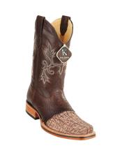   Mens King Exotic Boots Brown