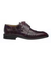   mens Ferrini Burgundy Genuine Alligator