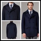   Cashmere Double Breasted Long Topcoat